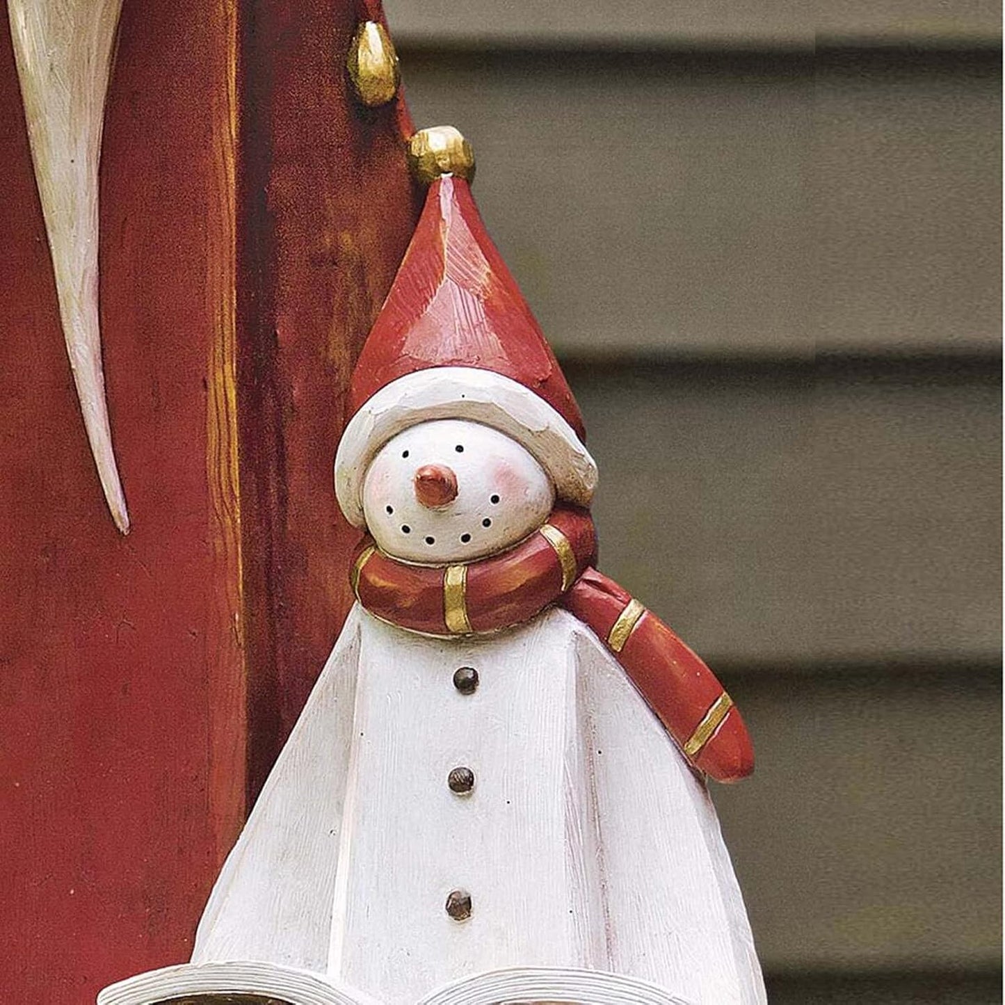 🔥Flash Sale - 70% OFF 🎄Santa and Snowman Sculpture with Solar Lantern