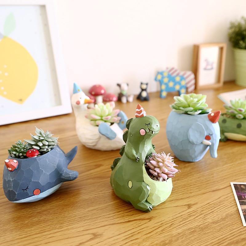 Cartoon Animal Succulent Planter