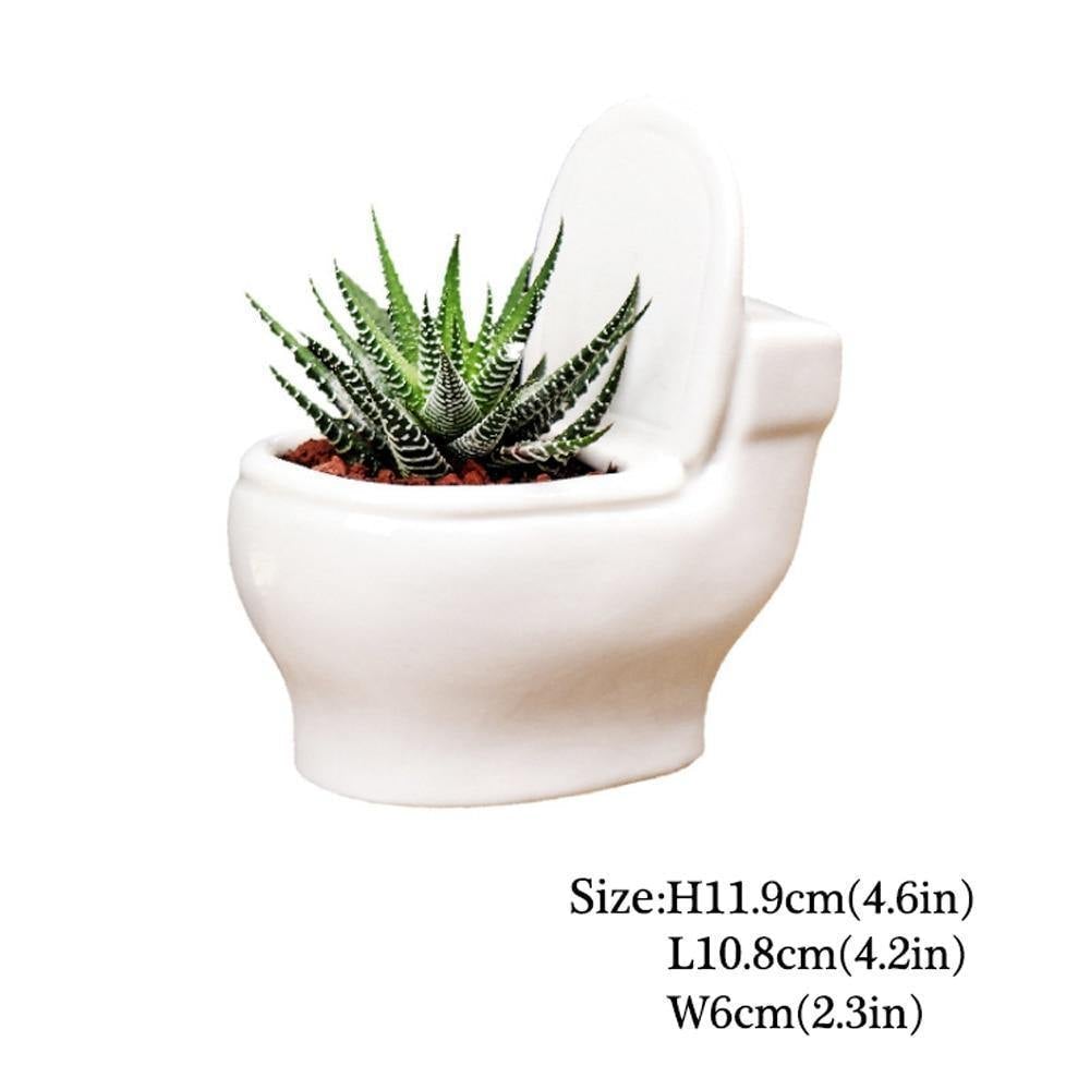 Jardinière succulente de toilette en céramique faite à la main