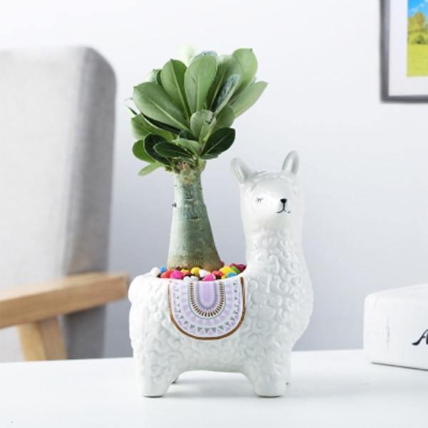 Alpaca Ceramic Succulent Planter