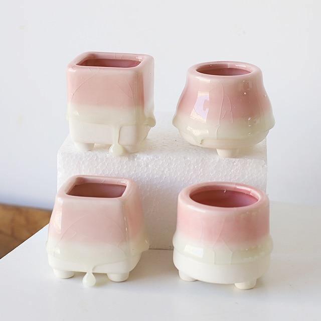 Marshmallow Drip Planters