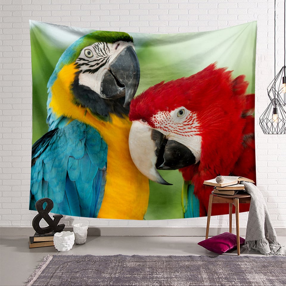 🎁Parrot Style Wall Hanging Blanket ( 49% OFF Today )