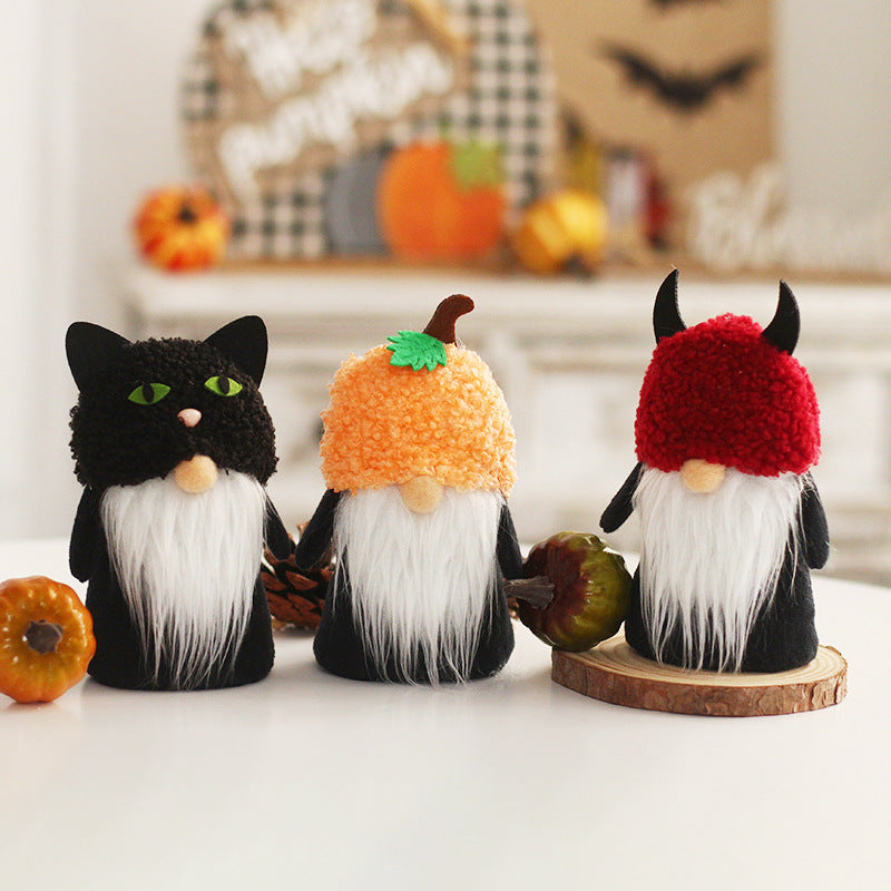 Triplets of Halloween Gnomes