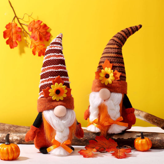 Harvest Flower Gnomes