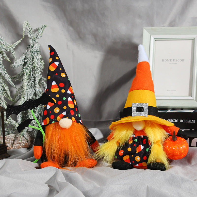 Halloween Bat Pumpkin Gnome