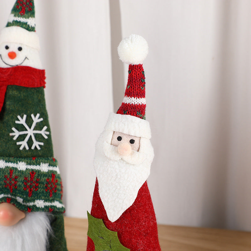 Santa & Snowman Gnome
