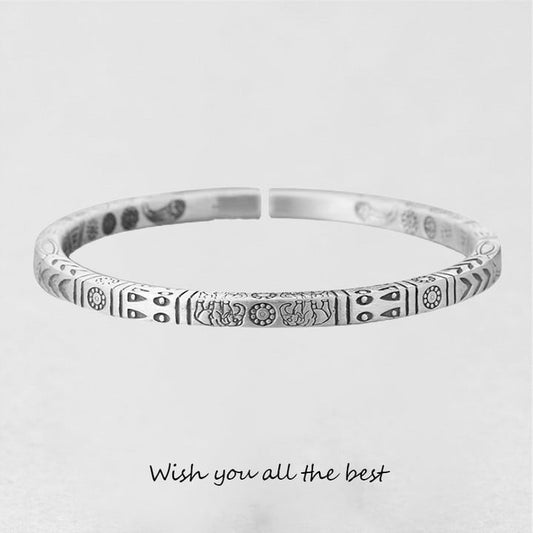 '' Wünsche dir alles Gute '' Glückverheißendes Totem-Armband 