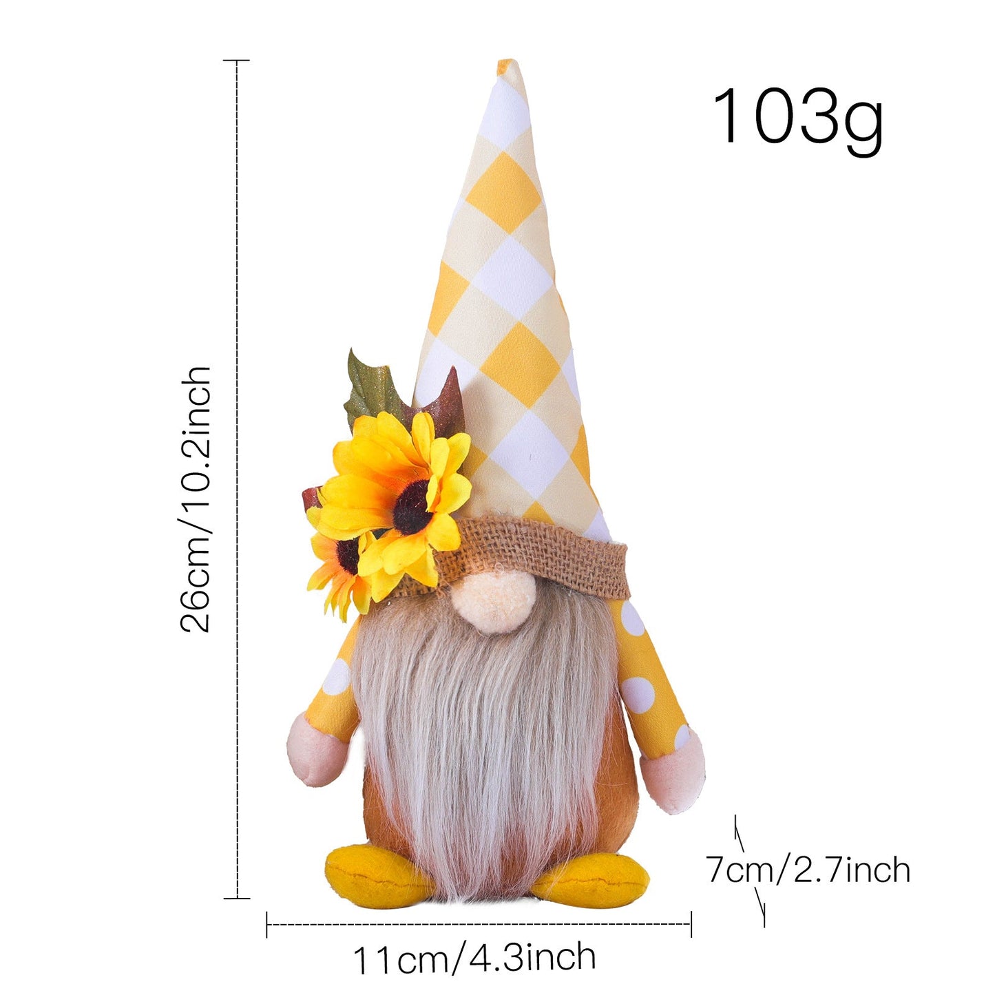 Sunflower Harvest Gnome
