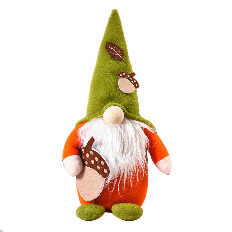 Harvest Corn and Acorn Gnome