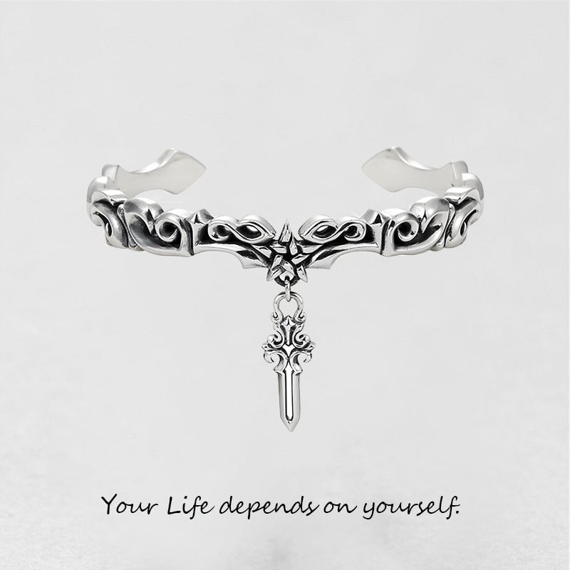 '' Your Life Depends On Yourself '' Cross Bracelet