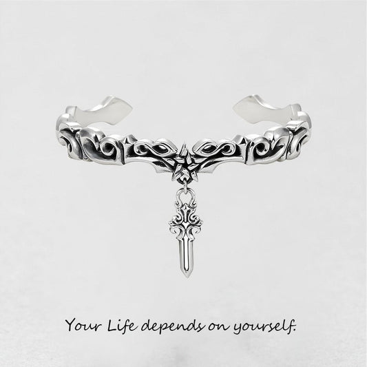 '' Your Life Depends On Yourself '' Cross Bracelet