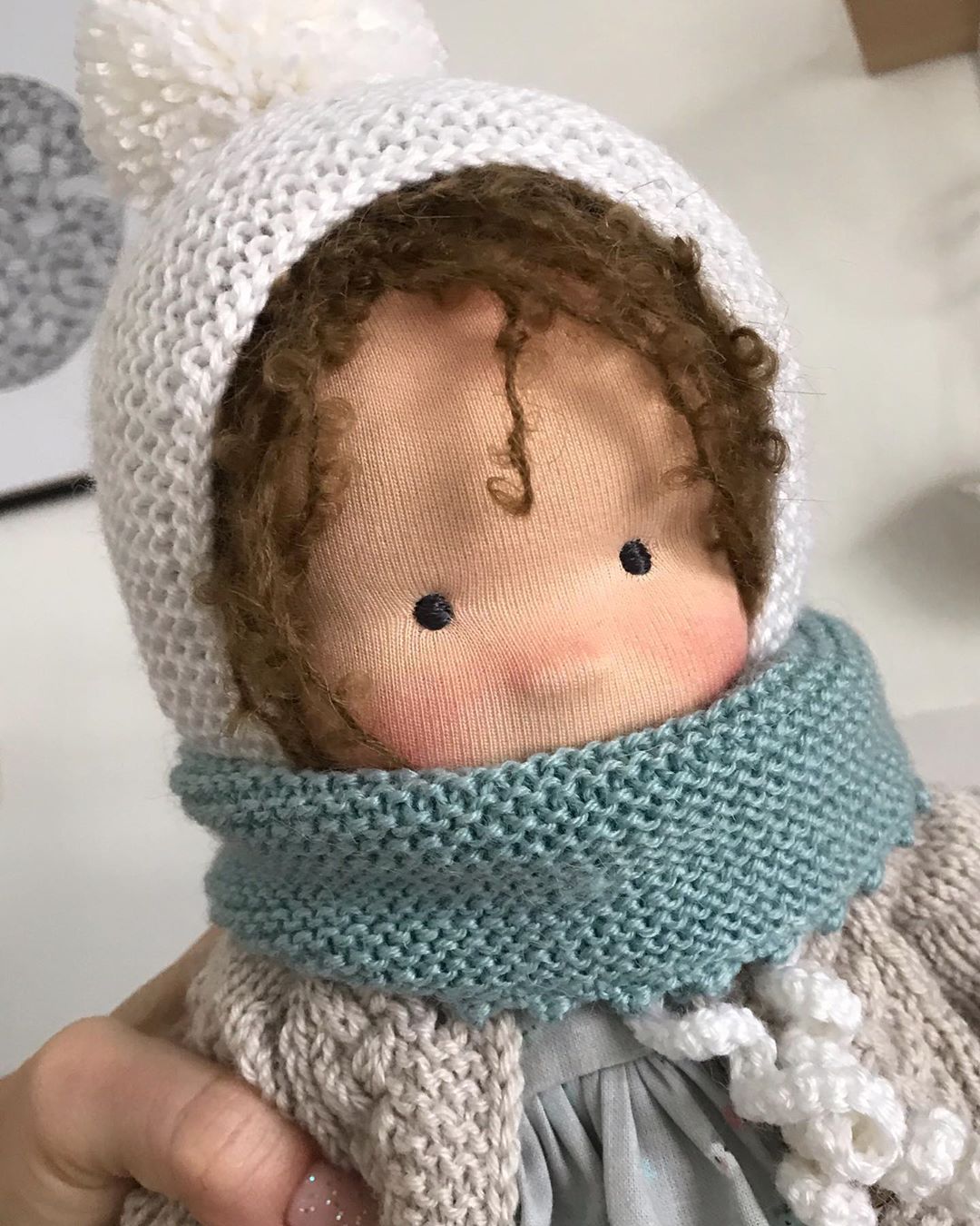 Handmade Knitted Doll - Carlin
