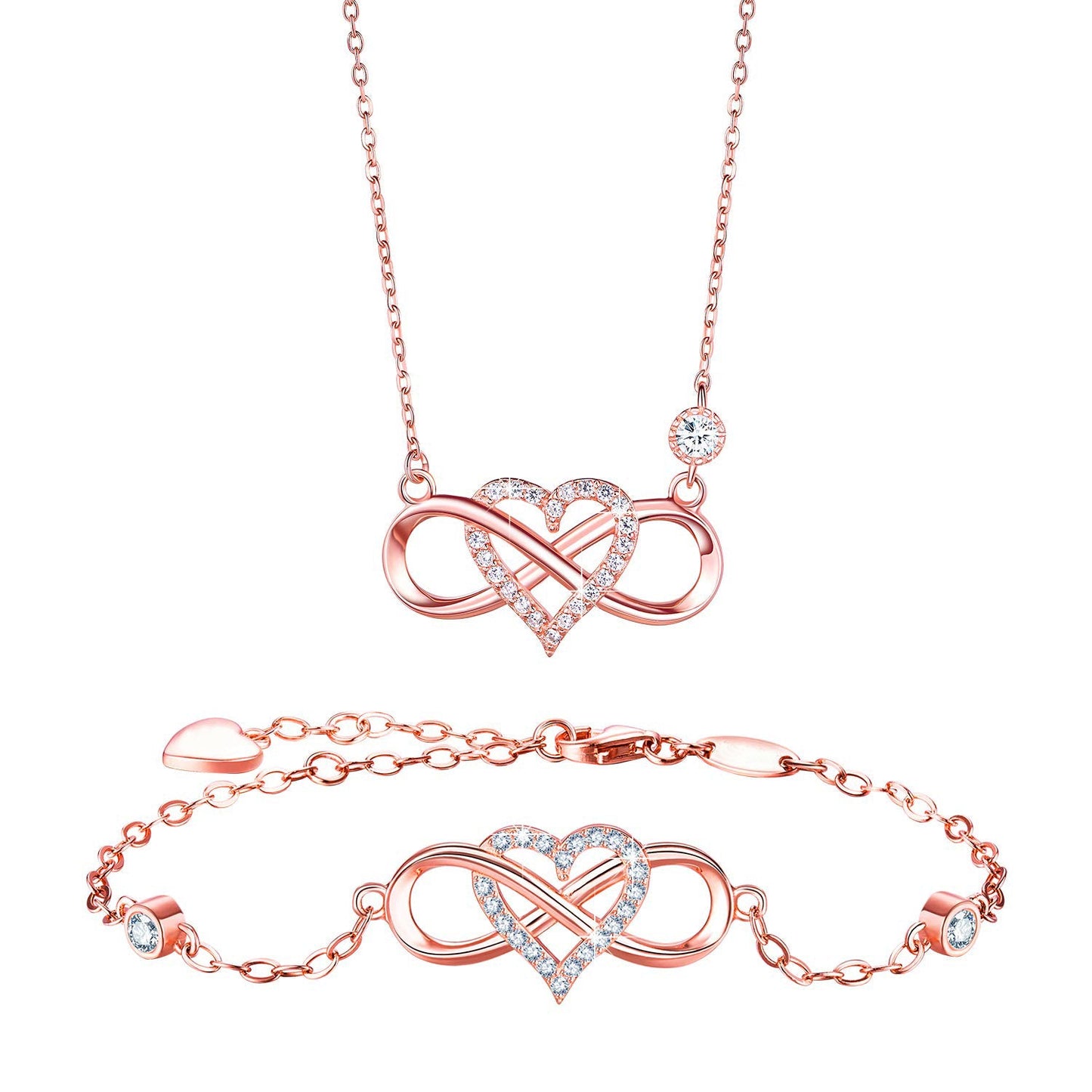 ''I Love You To Infinity And Beyond '' Infinity Love Necklace