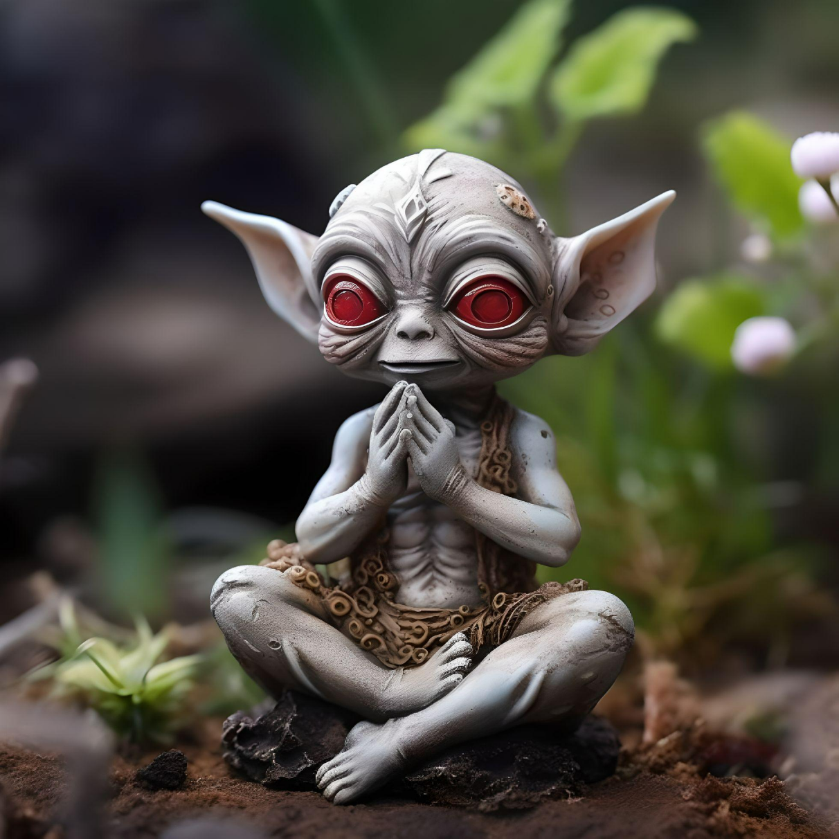 Mysterious Alien Figurines--Hand Carved Figurines