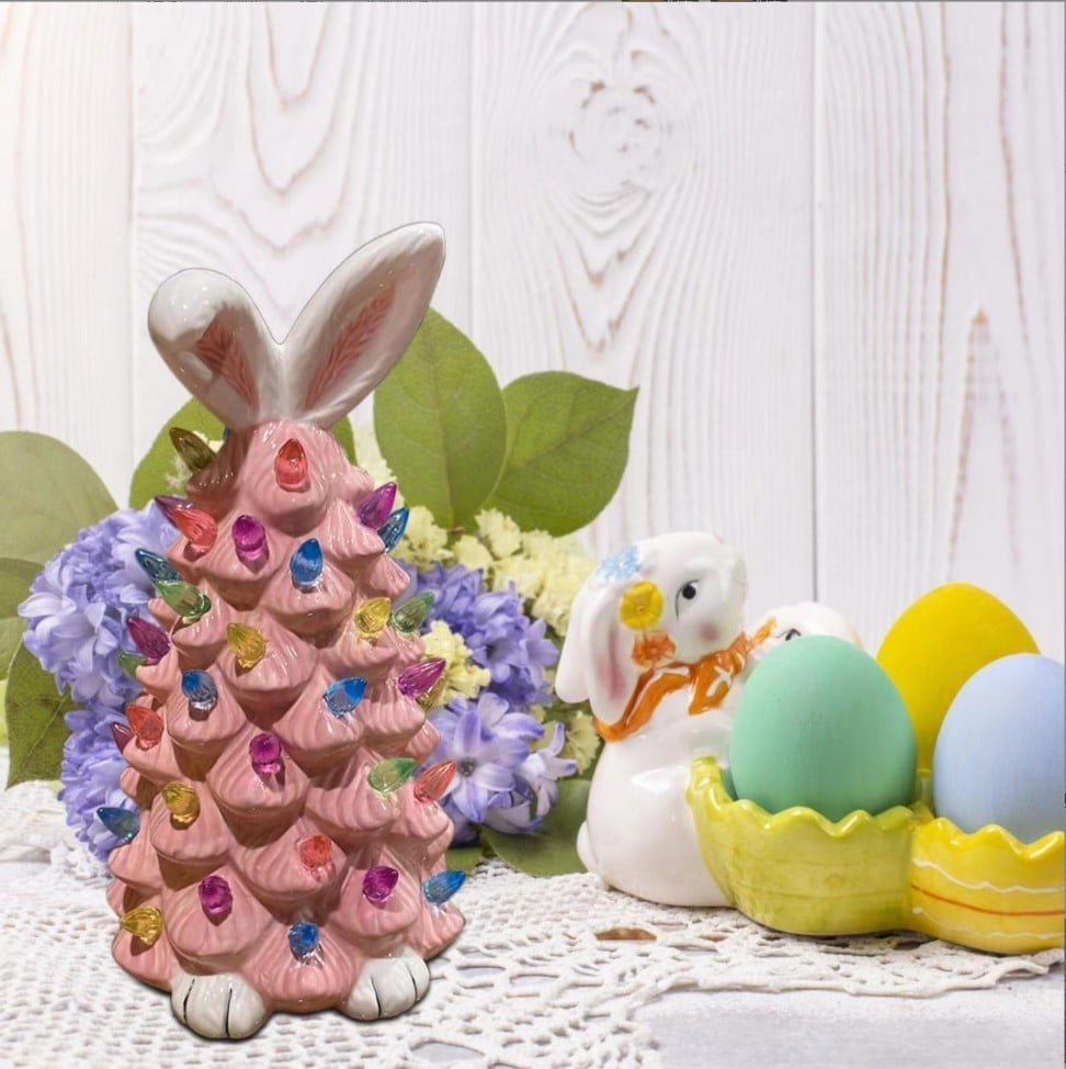 Last Day 75% Off 🐰Easter Pink Bunny Tree