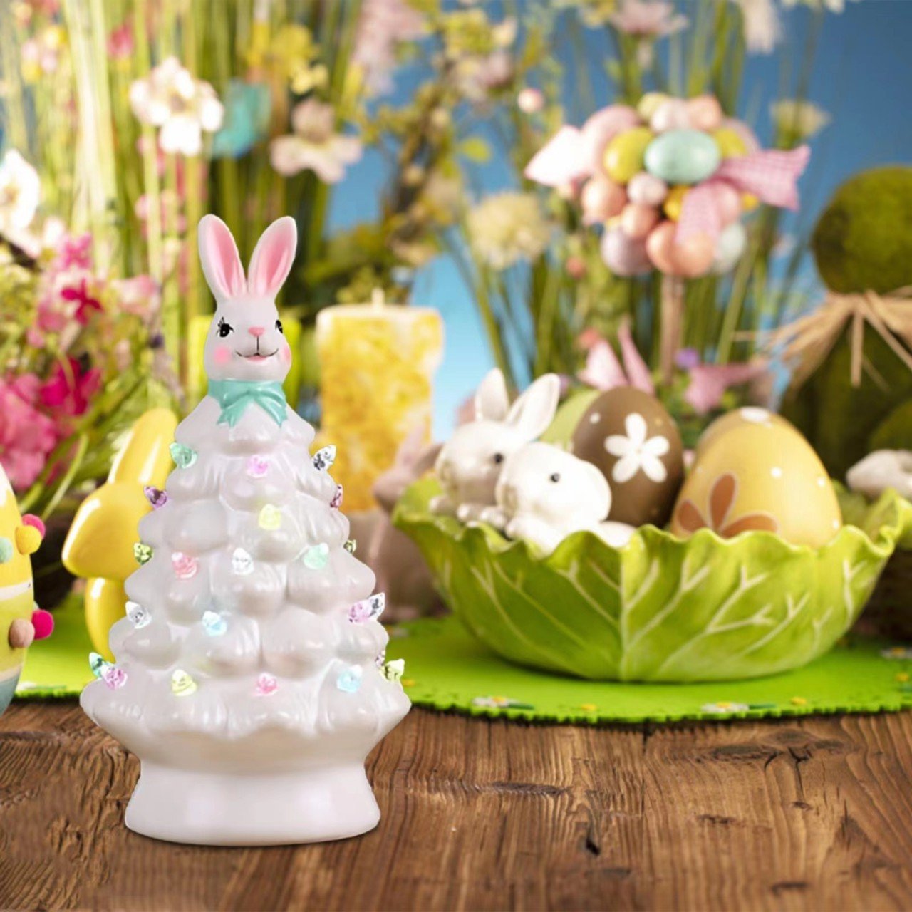 Last Day 75% Off 🐰Easter Pink Bunny Tree