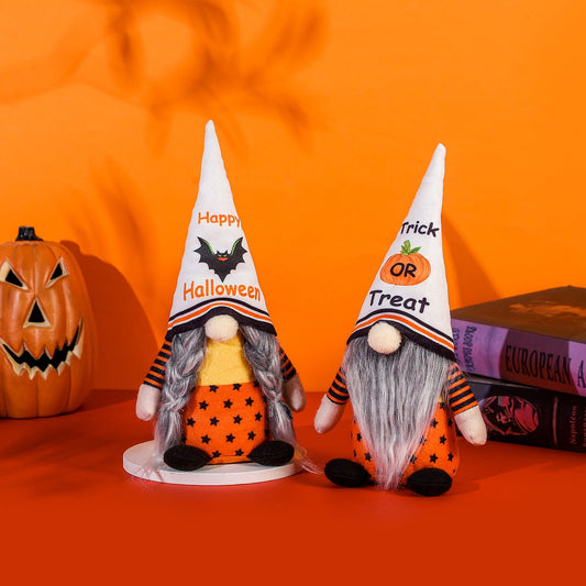 Halloween Pumpkin Bat Gnome