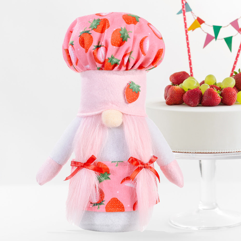 Strawberry Chef Gnome