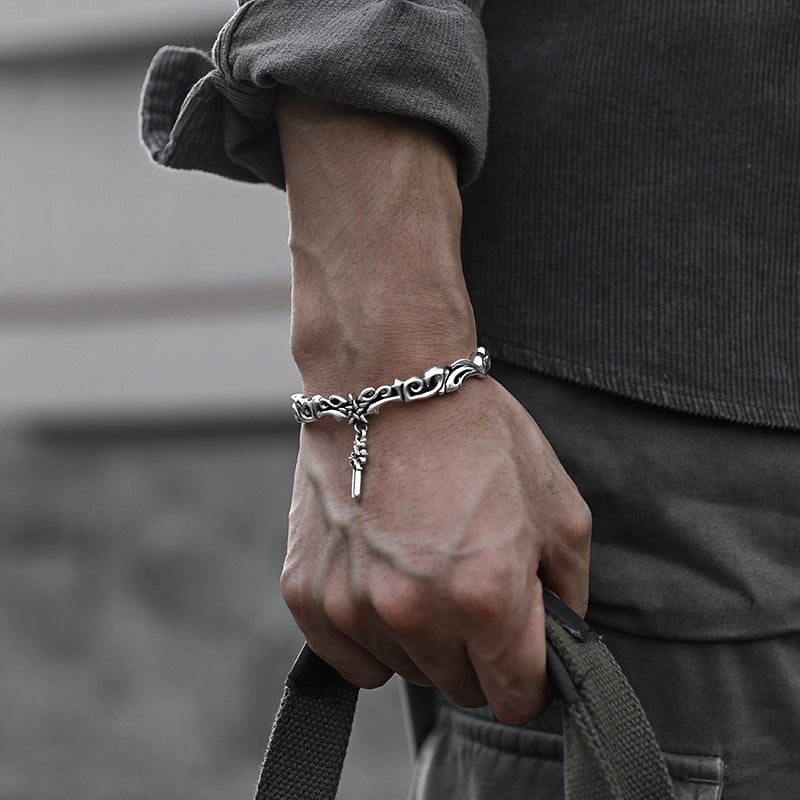 '' Your Life Depends On Yourself '' Cross Bracelet