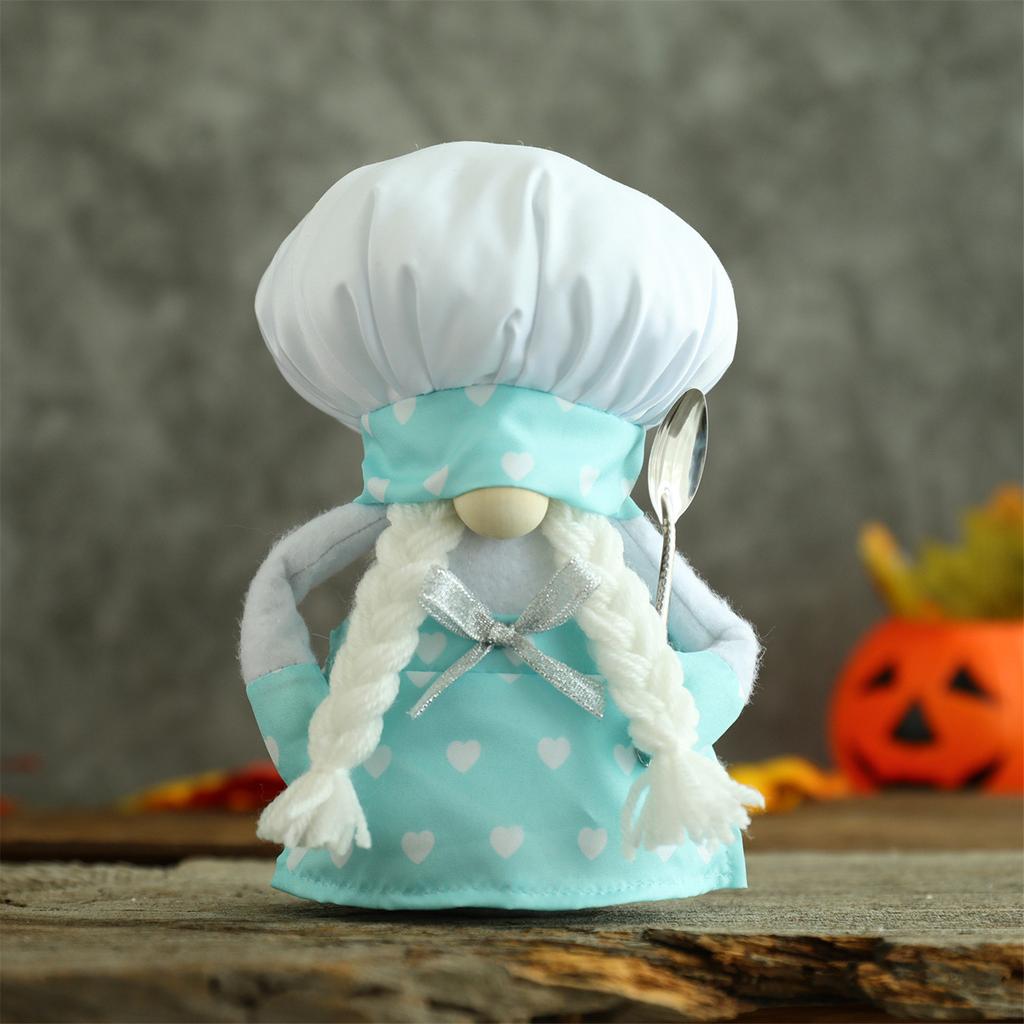Lovely Blue Chef Gnome