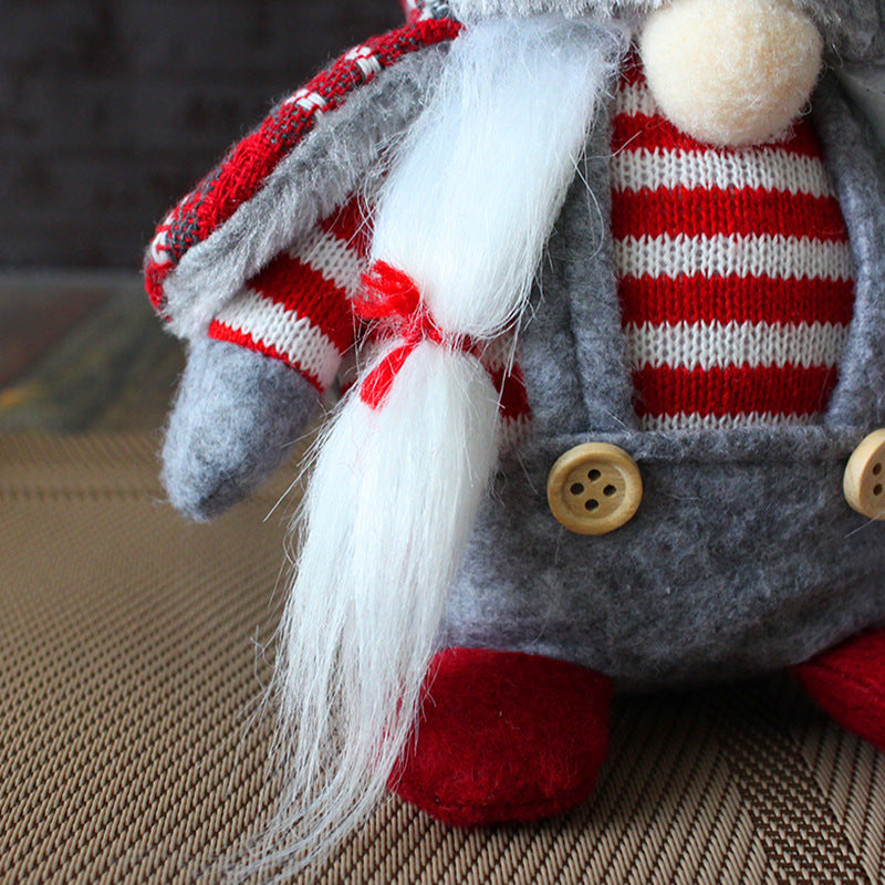Christmas Plaid Hat Gnome