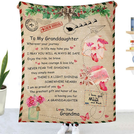 🎁Granddaughter's Gift-Letter Blanket (49% OFF TODAY)