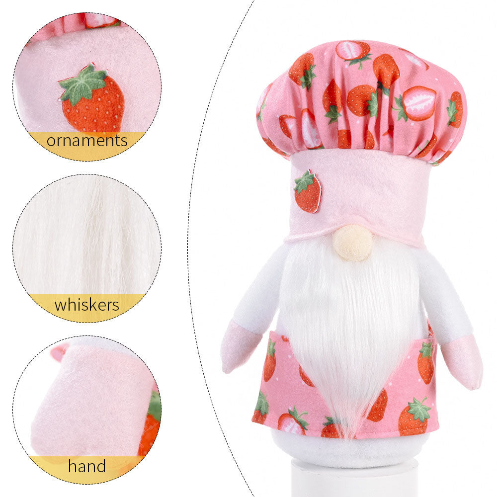 Strawberry Chef Gnome