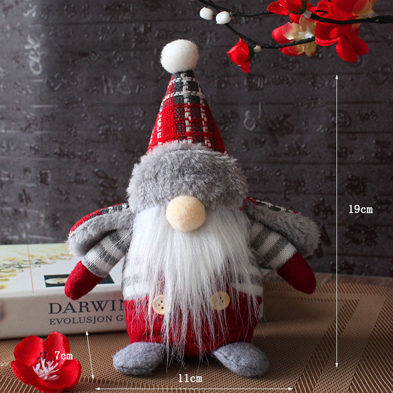 Christmas Plaid Hat Gnome