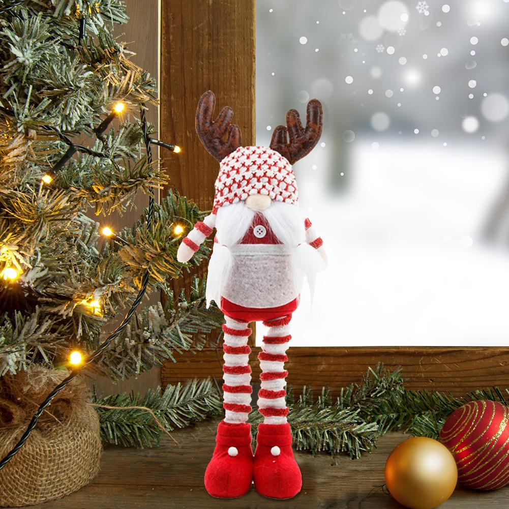 Retractable Spring Legs Reindeer Gnome