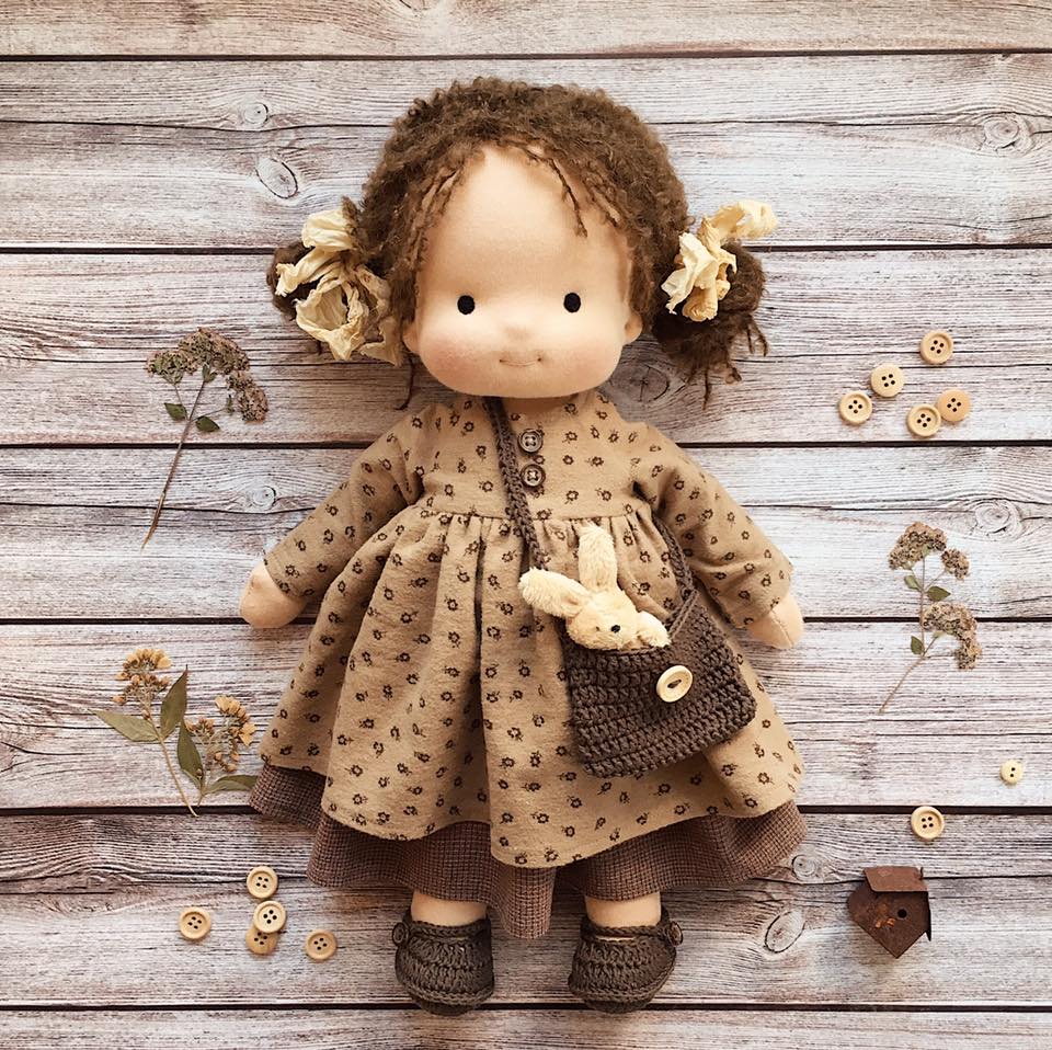 Handmade Knitted Doll - Una