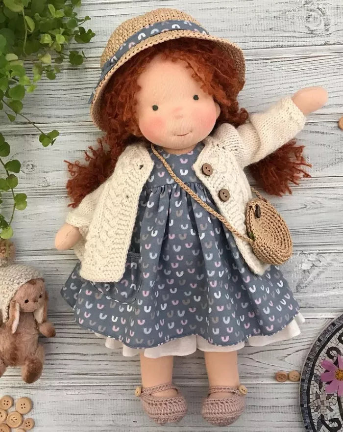 (New) Handmade Waldorf Doll - Nicole