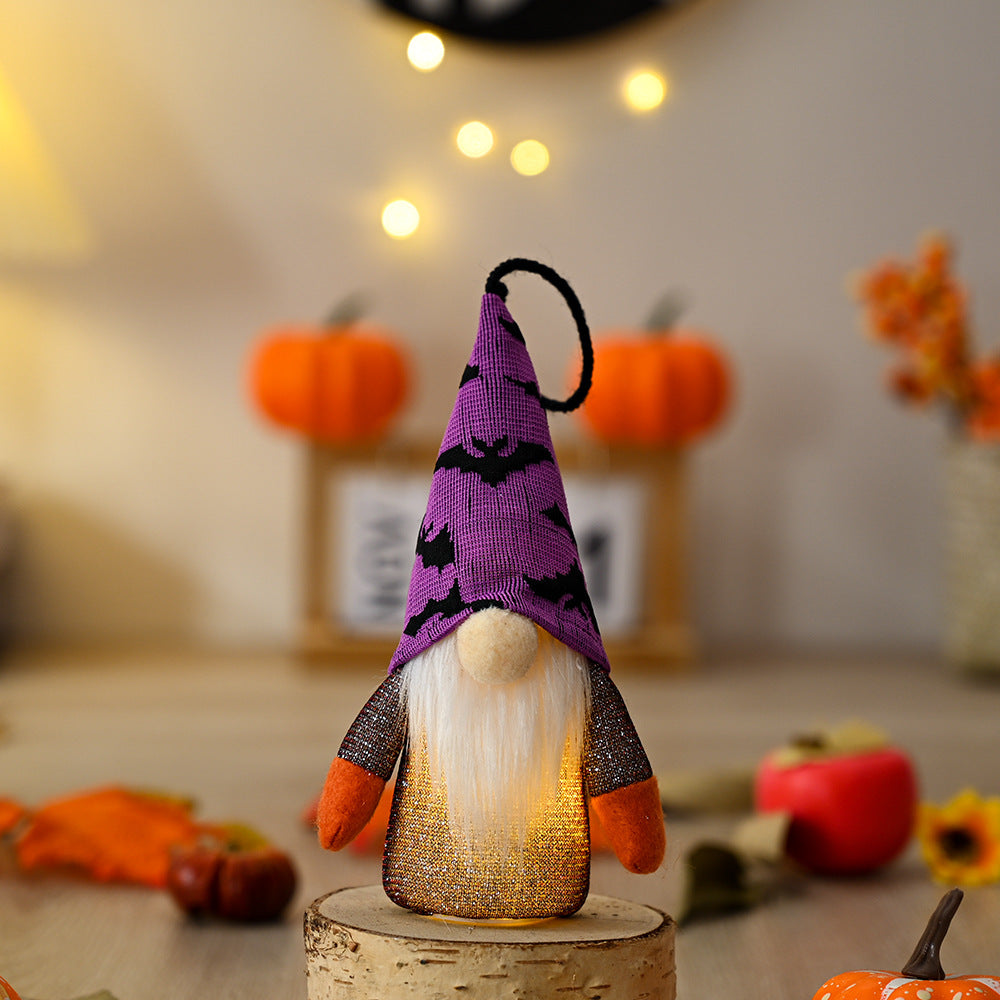 4 Pcs Halloween Lighted Hanging Gnomes