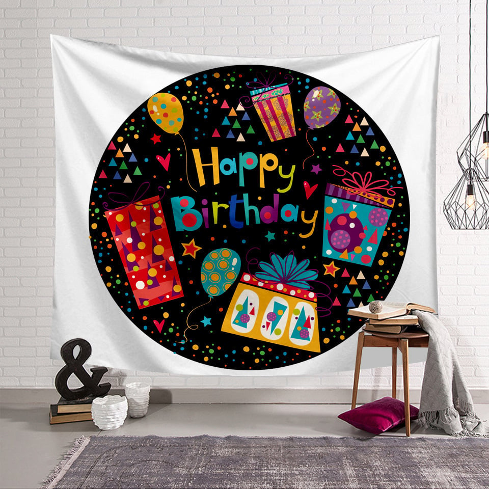 🎁Birthday party Style Wall Hanging Blanket ( 49% OFF Today )
