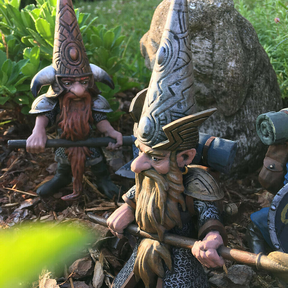 Fighting Garden Gnome Statue Guard Your Garden