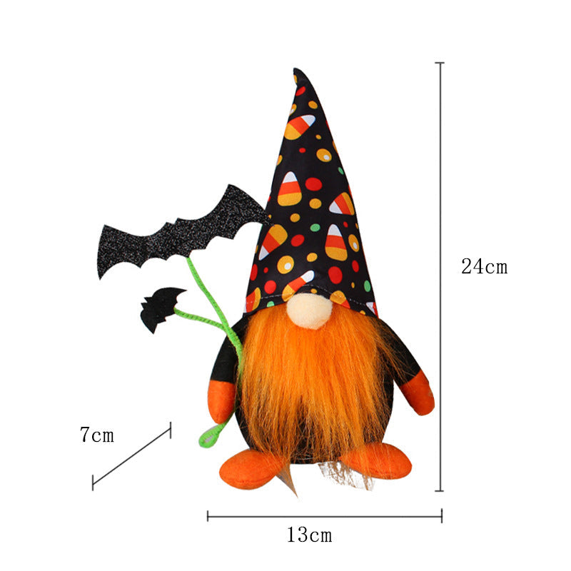 Halloween Bat Pumpkin Gnome