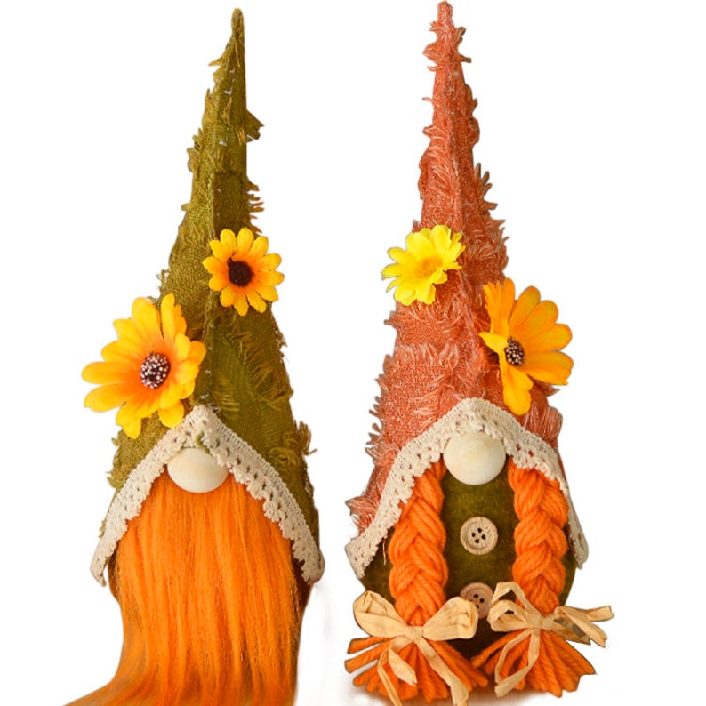 Sunflower Set of 2 Gnomes