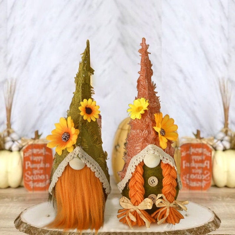 Sunflower Set of 2 Gnomes