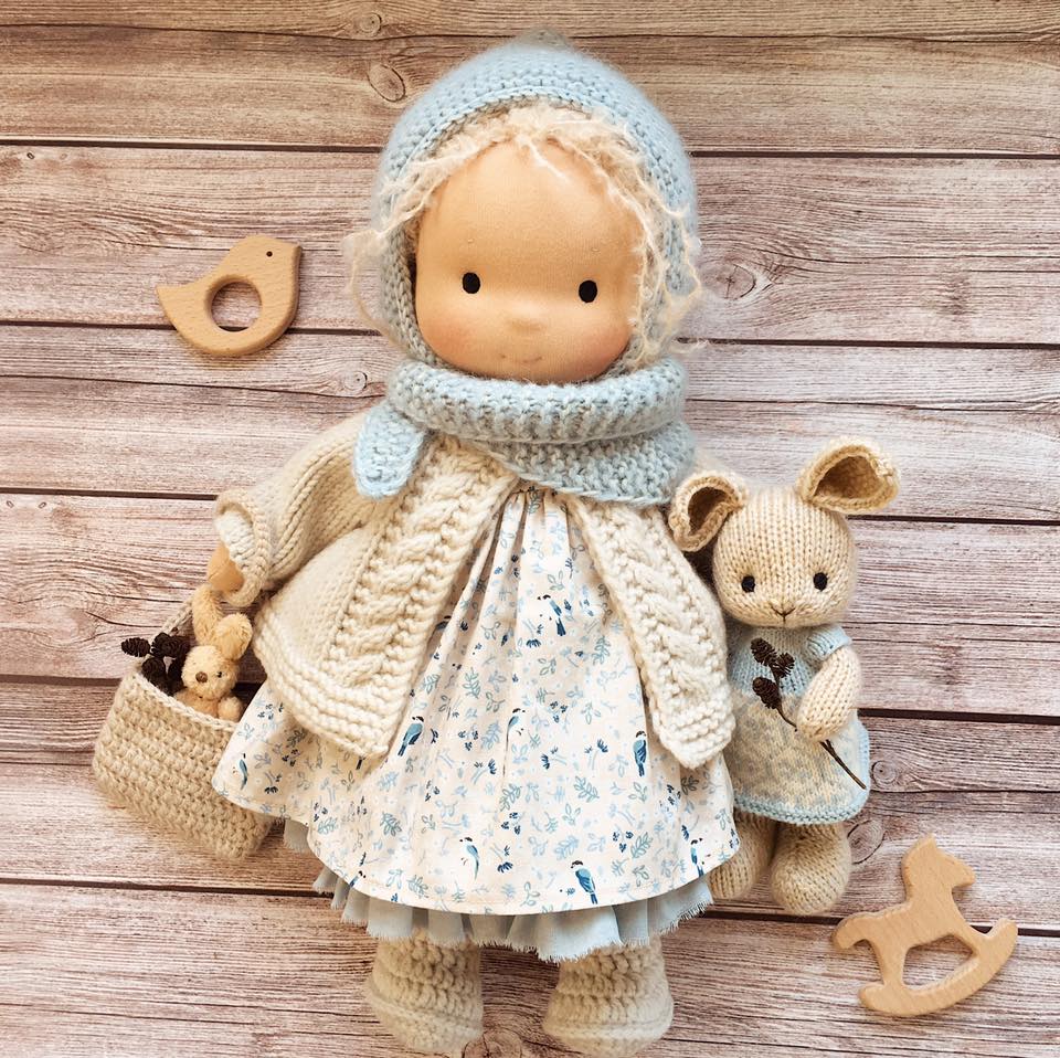Handmade Knitted Doll - Yetta