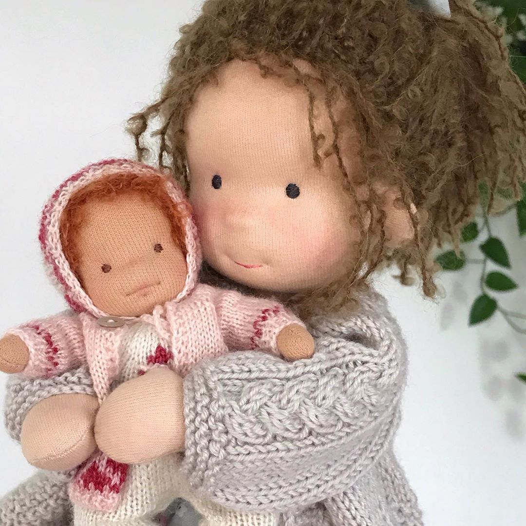 Handmade Knitted Doll - Carlin
