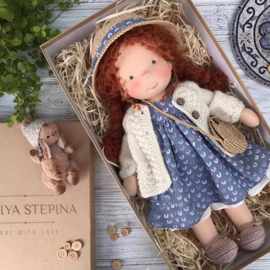 (New) Handmade Waldorf Doll - Nicole