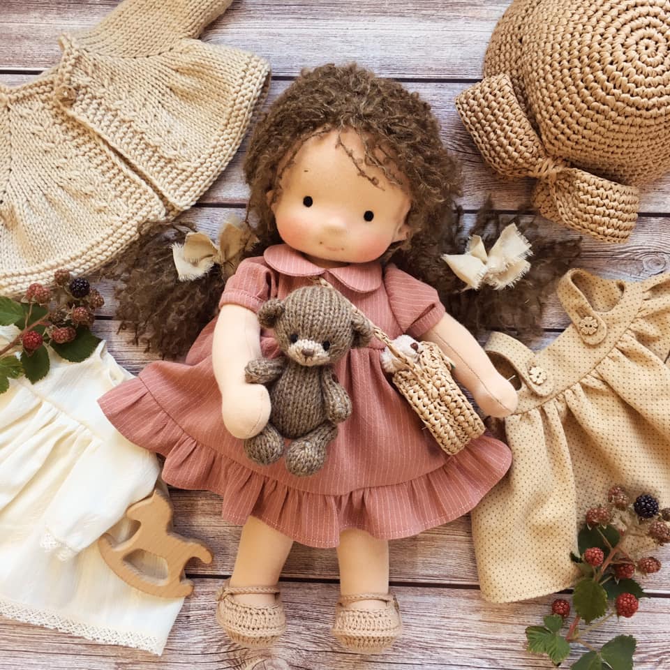 Handmade Knitted Doll - Cynthia