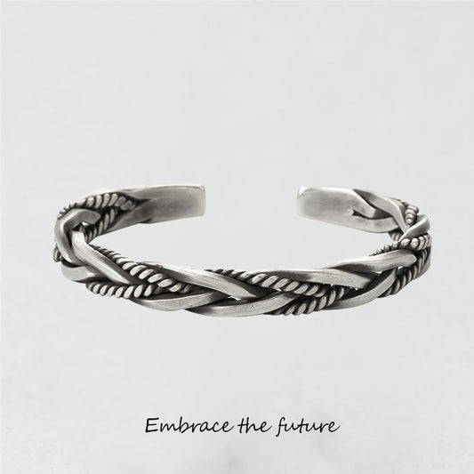 ''Embrace the future'' Twists and Turns Bracelet