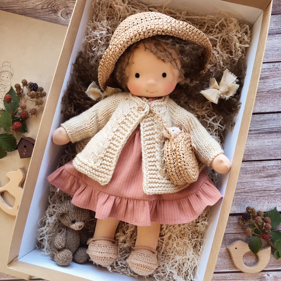 Handmade Knitted Doll - Cynthia